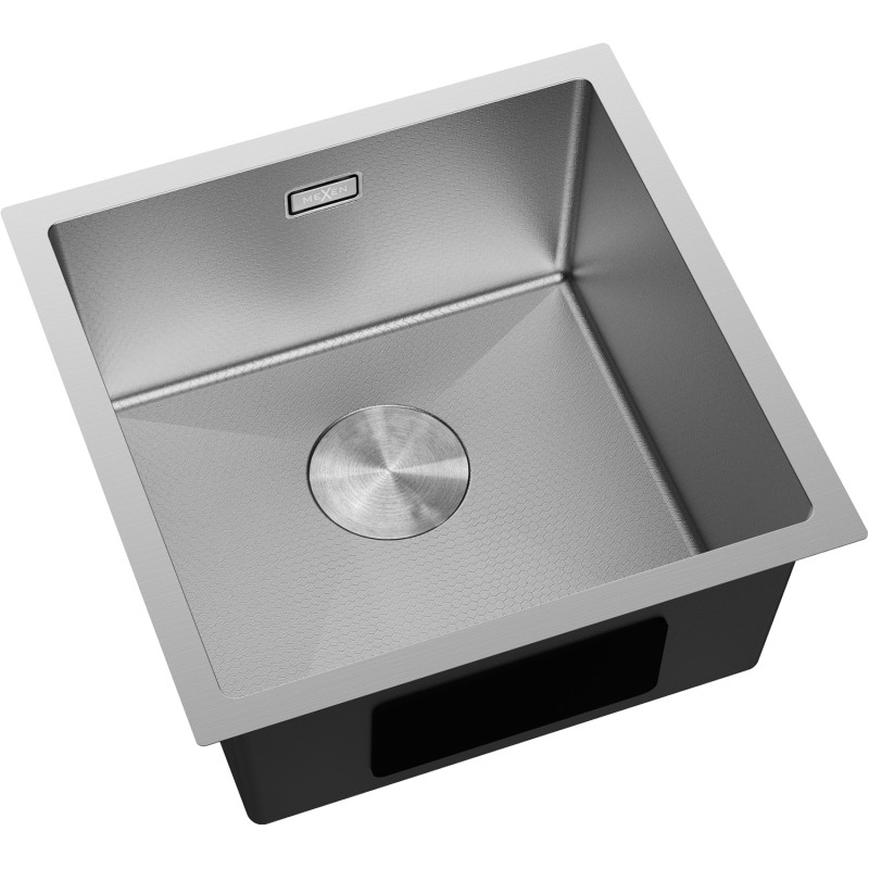 Mexen Trixo roostevabast terasest kraanikauss, 1-kausiline, 440 x 440 mm, inox HC - 6413441000-01HC