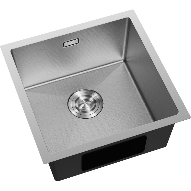 Mexen Trixo roostevabast terasest kraanikauss, 1-kausiline, 440 x 440 mm, inox HC - 6413441000-01HC