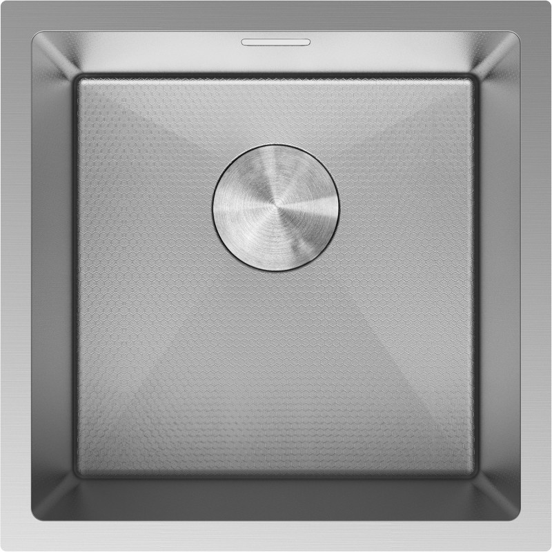 Mexen Trixo roostevabast terasest kraanikauss, 1-kausiline, 440 x 440 mm, inox HC - 6413441000-01HC
