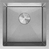 Mexen Trixo évier en acier inoxydable à 1 bac 440 x 440 mm, inox HC - 6413441000-01HC
