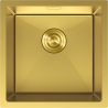 Mexen Trixo fregadero de acero inoxidable de 1 cámara 440 x 440 mm, dorado - 6413441000-55