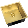 Mexen Trixo stalen gootsteen 1-kompartiment 440 x 440 mm, goud - 6413441000-55