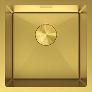 Mexen Trixo évier en acier inoxydable à 1 bac 440 x 440 mm, doré - 6413441000-55