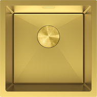 Mexen Trixo Spülbecken aus Stahl, 1 Becken, 440 x 440 mm, gold - 6413441000-55