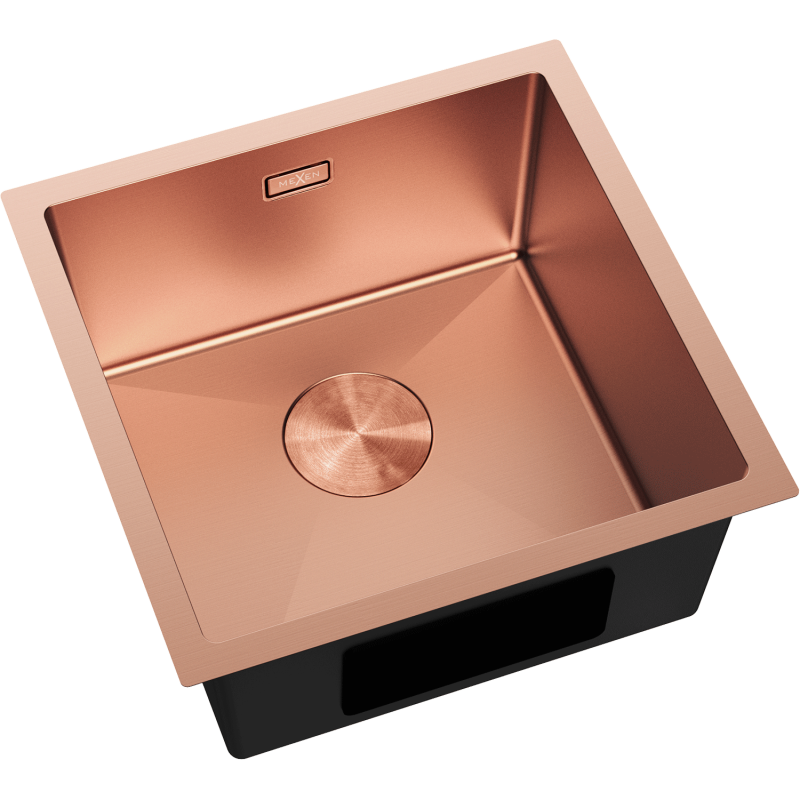 Mexen Trixo lavello in acciaio inox 1 vasca 440 x 440 mm, rame - 6413441000-65