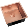 Mexen Trixo fregadero de acero inoxidable 1-cámara 440 x 440 mm, cobre - 6413441000-65
