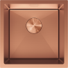 Mexen Trixo fregadero de acero inoxidable 1-cámara 440 x 440 mm, cobre - 6413441000-65