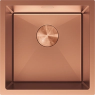 Mexen Trixo Edelstahlspüle 1-beckig 440 x 440 mm, Kupfer - 6413441000-65