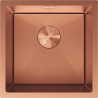 Mexen Trixo fregadero de acero 1-cubeta 440 x 440 mm, cobre HC - 6413441000-65HC