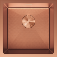 Mexen Trixo fregadero de acero 1-cubeta 440 x 440 mm, cobre HC - 6413441000-65HC