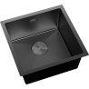 Mexen Trixo fregadero de acero inoxidable de 1 cubeta 440 x 440 mm, negro - 6413441000-70