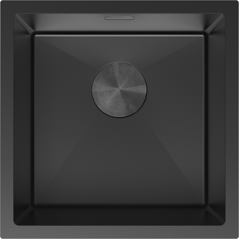 Mexen Trixo lavello in acciaio inox con 1 vasca 440 x 440 mm, nero - 6413441000-70