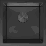 Mexen Trixo lava-loiça de aço inoxidável 1-cuba 440 x 440 mm, preto - 6413441000-70