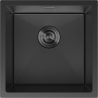 Mexen Trixo évier en acier inoxydable à 1 bac 440 x 440 mm, noir HC - 6413441000-70HC