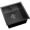 Mexen Trixo fregadero de acero inoxidable de 1 compartimento 440 x 440 mm, negro HC - 6413441000-70HC