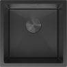 Mexen Trixo stainless steel sink 1-bowl 440 x 440 mm, black HC - 6413441000-70HC