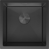 Mexen Trixo évier en acier inoxydable à 1 bac 440 x 440 mm, noir HC - 6413441000-70HC