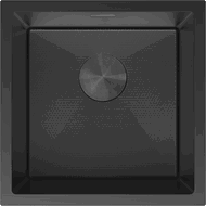 Mexen Trixo lavello in acciaio 1 vasca 440 x 440 mm, nero HC - 6413441000-70HC