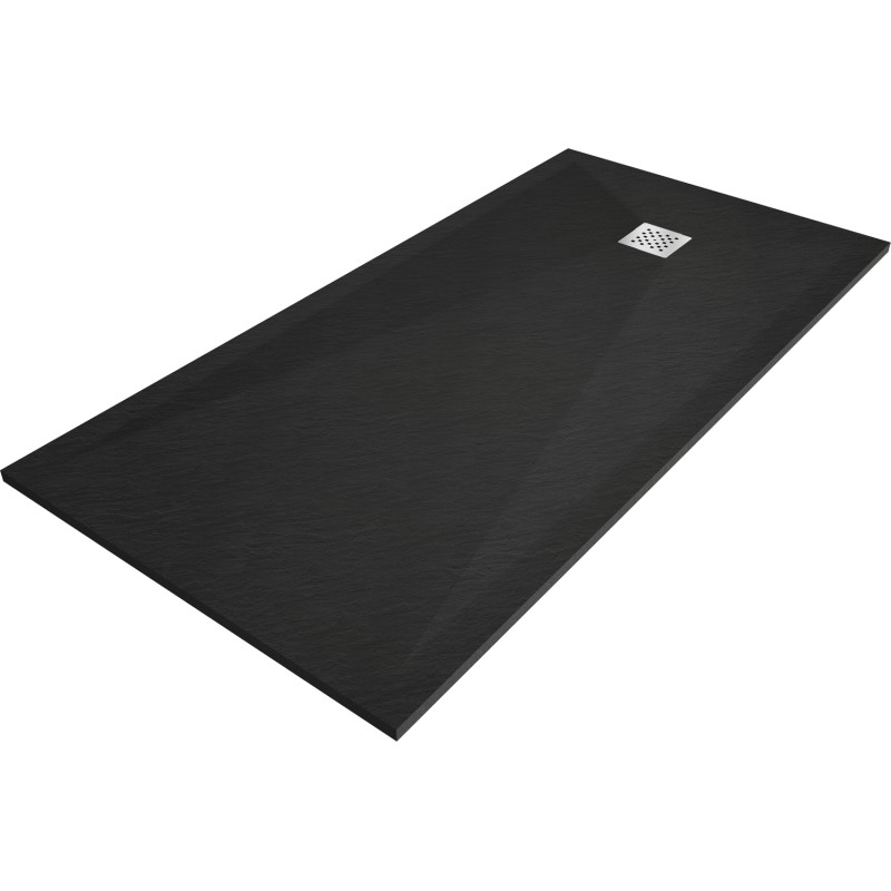 Mexen Stone+ composite rectangular shower tray 180 x 70 cm, black - 44707018