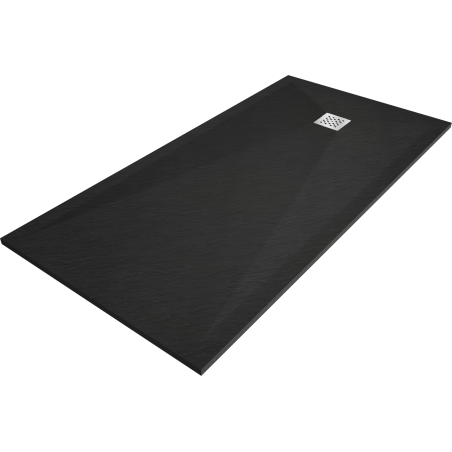 Mexen Stone+ composite rectangular shower tray 180 x 70 cm, black - 44707018