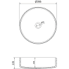 Mexen Aura Glass Countertop Sink 39 x 39 cm, Gold - 24013952