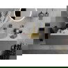 Mexen Aura glazen opbouw wastafel 39 x 39 cm, transparant/goud - 24013951