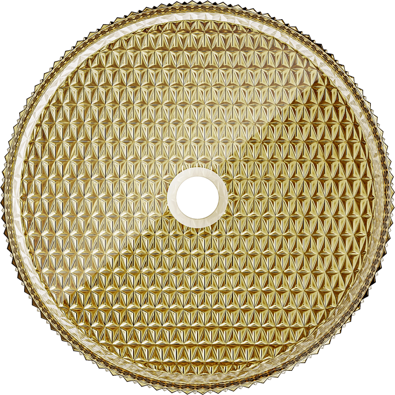 Mexen Aura Glashandfat ovanpå bänken 39 x 39 cm, guld - 24013952