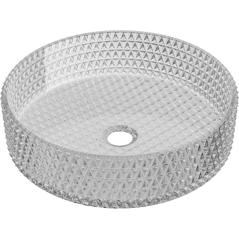 Mexen Aura stakleni nadgradni umivaonik 39 x 39 cm, sivi - 24013966