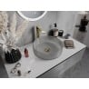 Mexen Aura glass countertop washbasin 39 x 39 cm, grey - 24013966