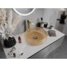 Mexen Aura glass countertop washbasin 39 x 39 cm, rose gold - 24013968