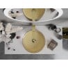Mexen Aura Glass Countertop Sink 39 x 39 cm, Gold - 24013952