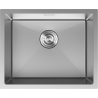 Mexen Trixo stainless steel sink 1-bowl 540 x 440 mm, inox - 6414541000-01