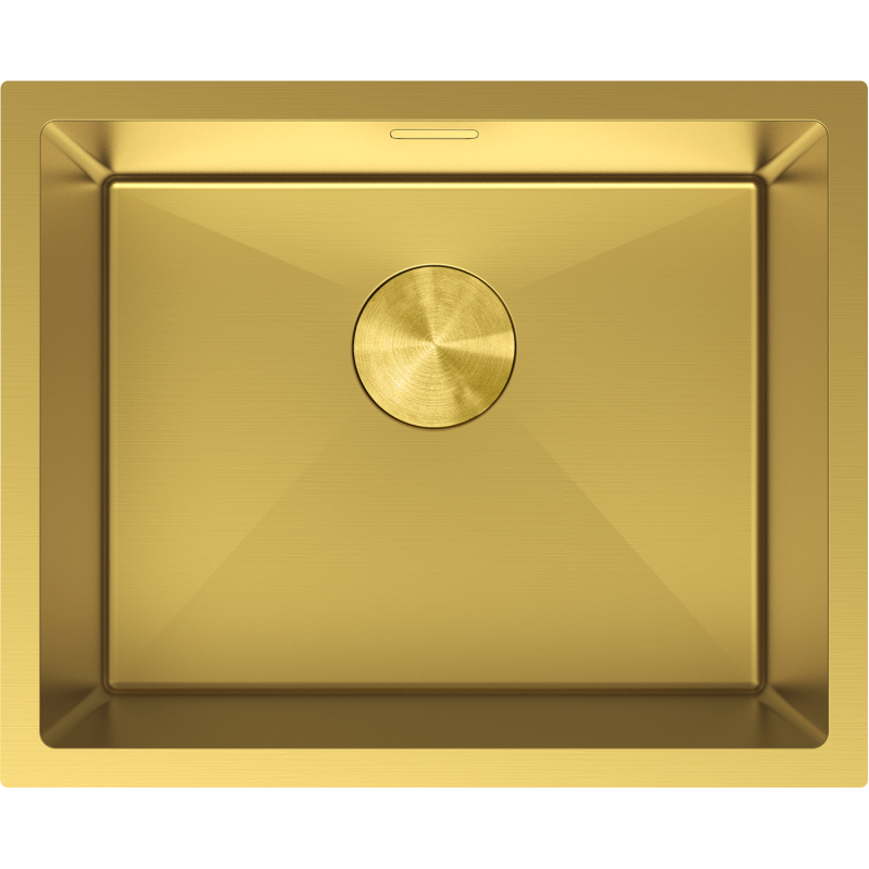 Mexen Trixo roestvrijstalen spoelbak, 1 Kamer, 540 x 440 mm, goud - 6414541000-55