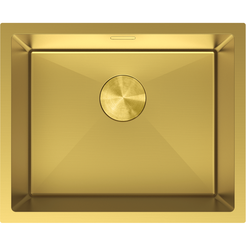 Mexen Trixo stalen spoelbak 1-komorig 540 x 440 mm, goud - 6414541000-55