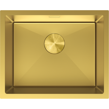 Mexen Trixo rostfri diskho med en enkel ho, 540 x 440 mm, guld - 6414541000-55