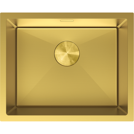 Mexen Trixo stalen spoelbak 1-komorig 540 x 440 mm, goud - 6414541000-55