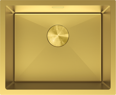 Mexen Trixo fregadero de acero inoxidable de 1 seno 540 x 440 mm, dorado - 6414541000-55