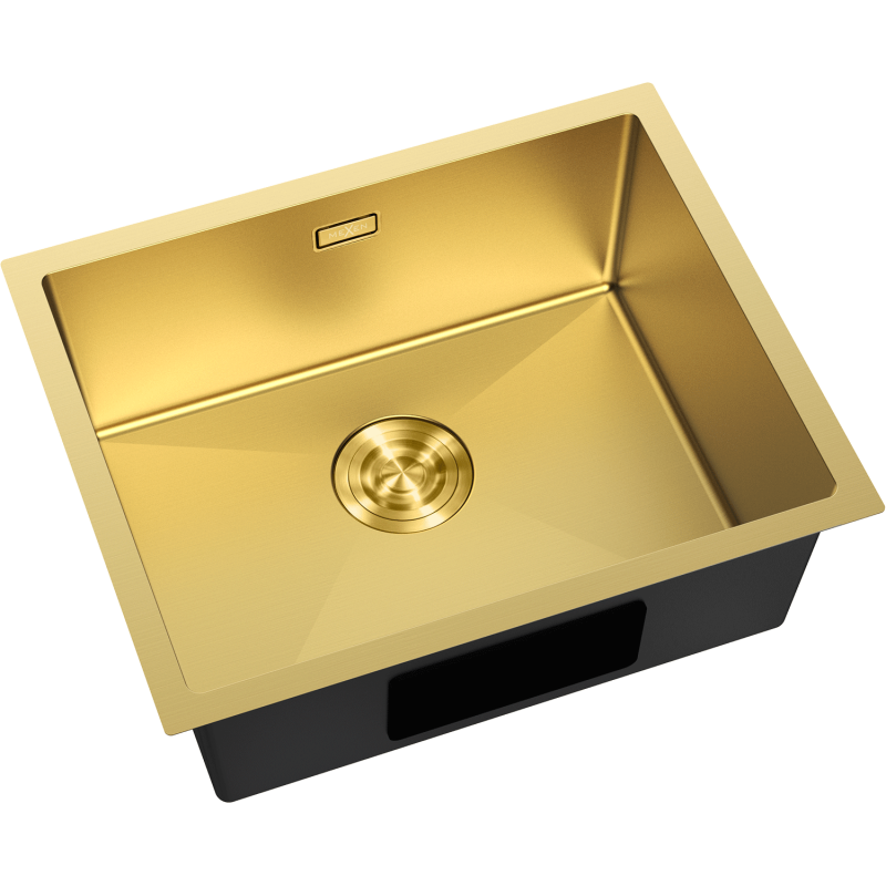 Mexen Trixo Edelstahlspüle 1-Becken 540 x 440 mm, gold - 6414541000-55