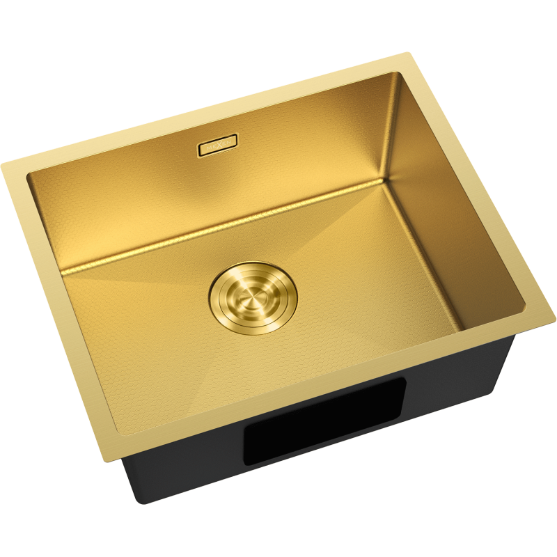 Mexen Trixo stalen spoelbak 1-kompartment 540 x 440 mm, goud HC - 6414541000-55HC