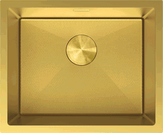 Mexen Trixo roestvrijstalen spoelbak 1-komorige 540 x 440 mm, gouden HC - 6414541000-55HC