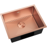 Mexen Trixo fregadero de acero inoxidable de 1 cubeta 540 x 440 mm, cobre - 6414541000-65