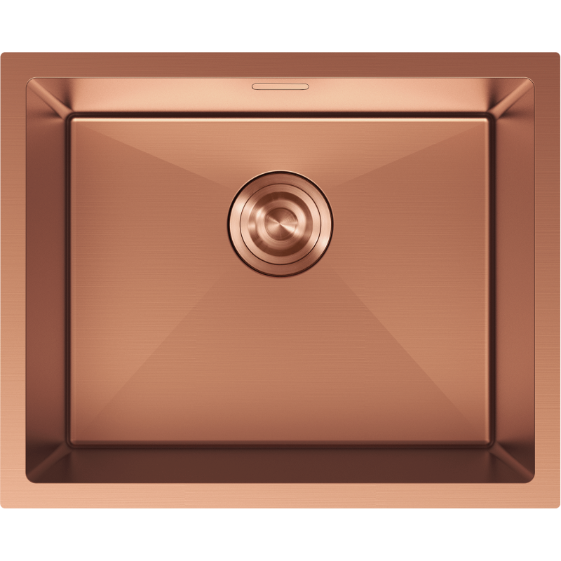 Mexen Trixo fregadero de acero inoxidable de 1 cubeta 540 x 440 mm, cobre - 6414541000-65