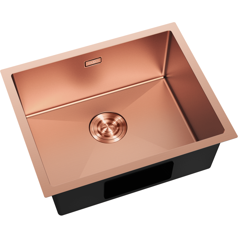 Mexen Trixo stainless steel sink 1-bowl 540 x 440 mm, copper - 6414541000-65