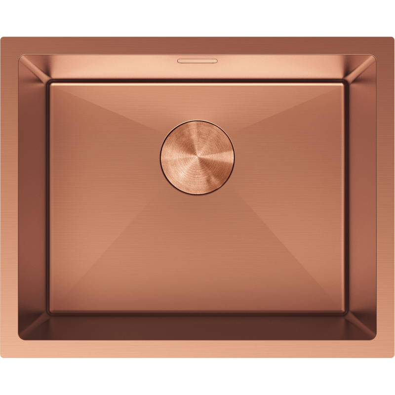 Mexen Trixo fregadero de acero inoxidable de 1 cubeta 540 x 440 mm, cobre - 6414541000-65