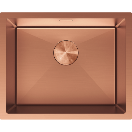 Mexen Trixo lava-louça de aço inoxidável 1-bacia 540 x 440 mm, cobre - 6414541000-65
