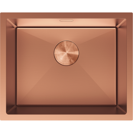 Mexen Trixo stainless steel sink 1-bowl 540 x 440 mm, copper - 6414541000-65