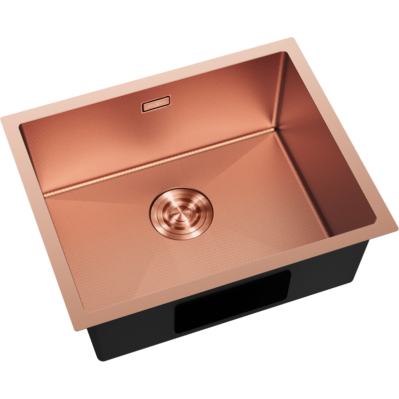 Mexen Trixo lava-loiça de aço inoxidável de 1 cuba 540 x 440 mm, cobre HC - 6414541000-65HC