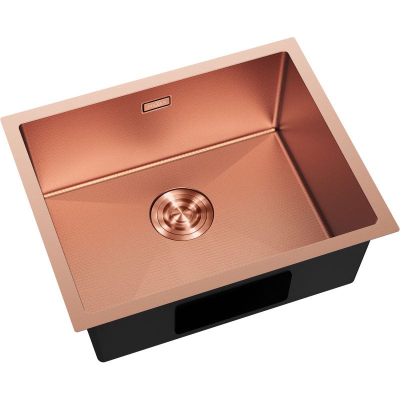 Mexen Trixo stainless steel sink 1-bowl 540 x 440 mm, copper HC - 6414541000-65HC