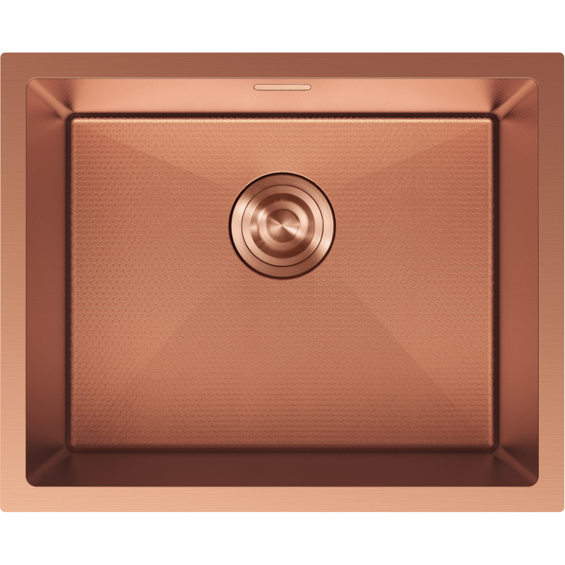 Mexen Trixo évier en acier inoxydable 1 bac 540 x 440 mm, cuivre HC - 6414541000-65HC