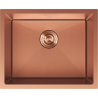 Mexen Trixo fregadero de acero inoxidable de 1 compartimento 540 x 440 mm, cobre HC - 6414541000-65HC